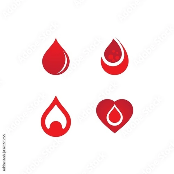 Obraz Blood ilustration logo