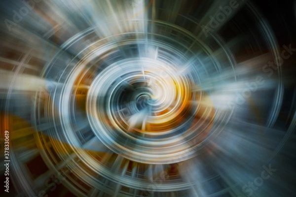 Fototapeta Light effect image on black background.