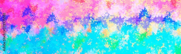 Fototapeta Multicolored banner with paint stains, with a cheerful and artistic design, websites