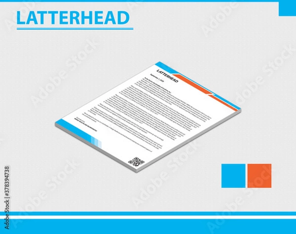 Obraz Letterhead template design   