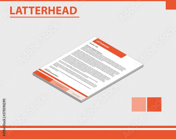 Obraz Letterhead template  