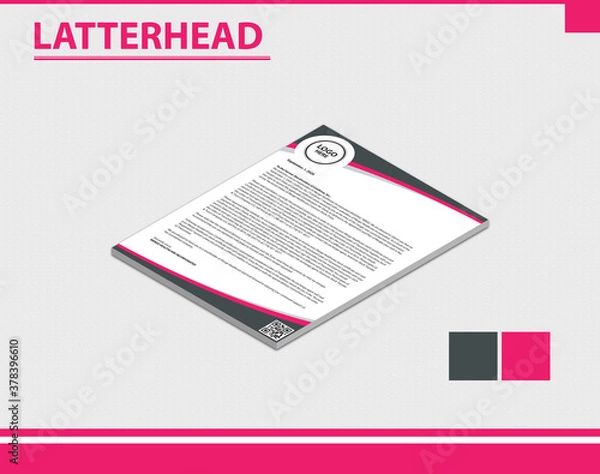 Obraz Letterhead template  