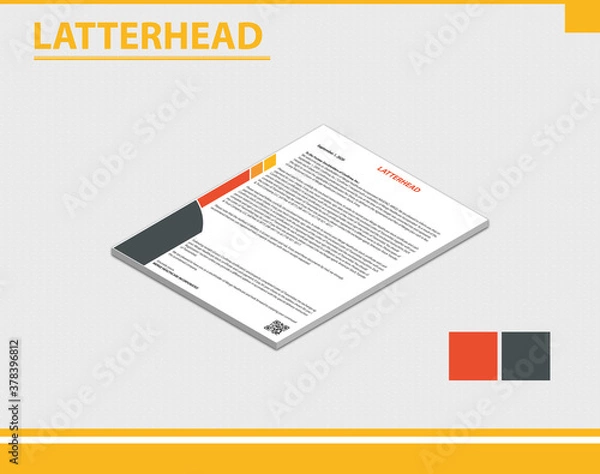 Obraz Letterhead template