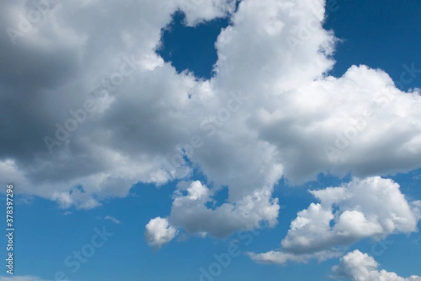 Fototapeta Very beautiful clouds in the blue sky.