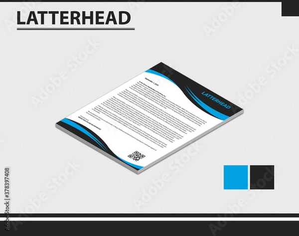 Obraz Letterhead template  