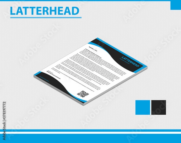 Obraz Letterhead template  