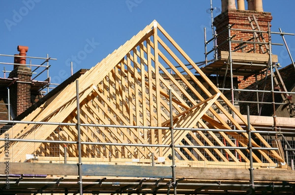 Obraz Roof timber frame
