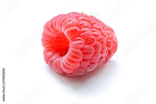 Obraz Red raspberry isolated on white background