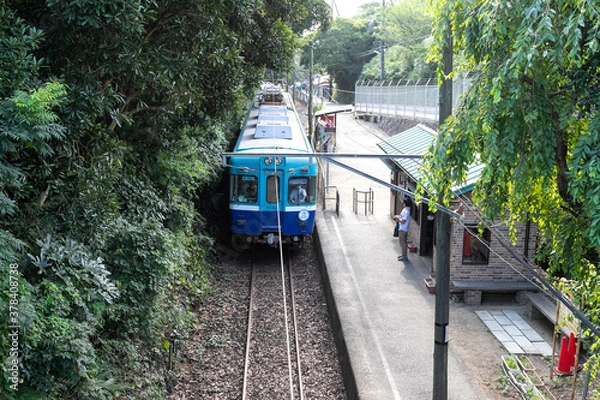 Obraz 千葉県のローカル鉄道　銚子市　日本
