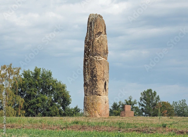 Obraz Der Gollenstein – Menhir - Blieskastel
