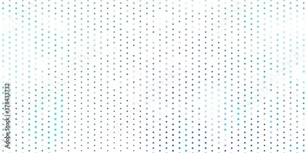 Fototapeta Light blue vector background with bubbles.