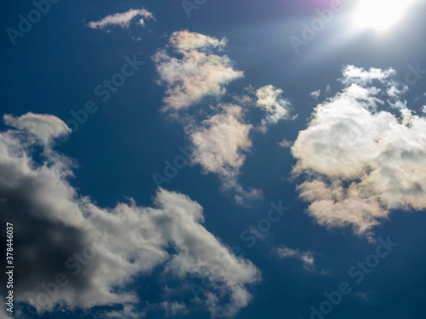 Obraz sky, sun, clouds