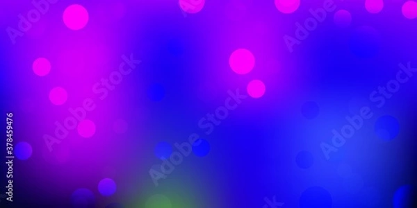 Fototapeta Dark multicolor vector background with spots.