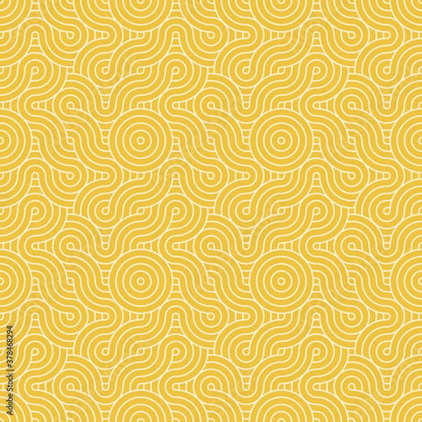 Fototapeta Overlapping Circles Pattern, art background.