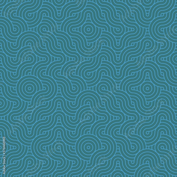 Obraz Overlapping Circles Pattern, art background.
