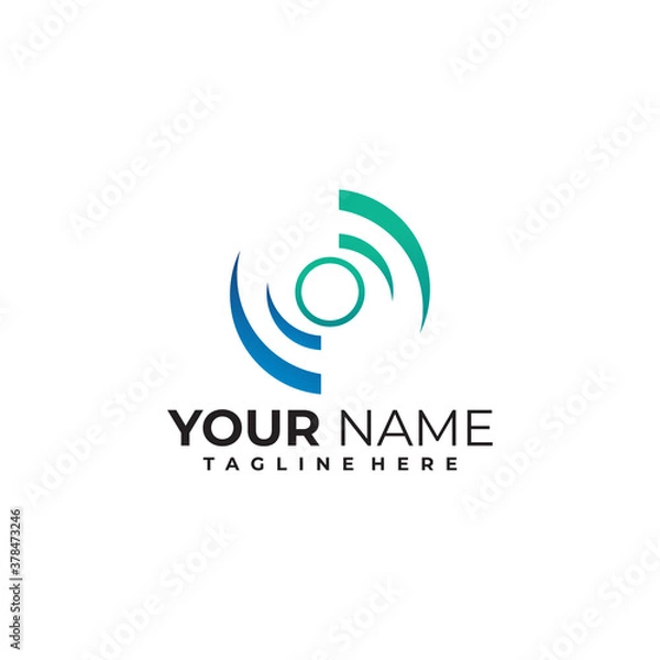 Obraz circle logo icon vector isolated