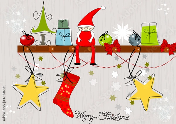 Obraz Weihnachten mit Wichtel