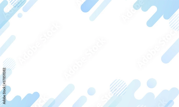 Obraz 青色・幾何学模様の背景パターン素材	