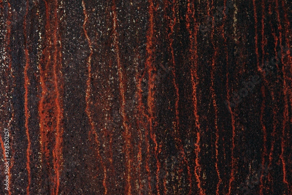 Obraz Rusty metal surface, rough, dirty, texture, old, dark, background.