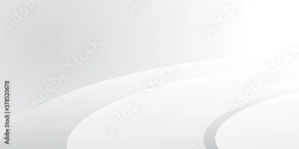 Fototapeta Grey abstract background geometry shine and layer element vector illustration 