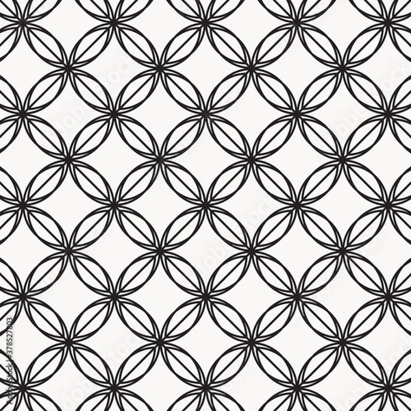 Fototapeta Geometry of circle on background. vector pattern. pattern is on swatch panel.
