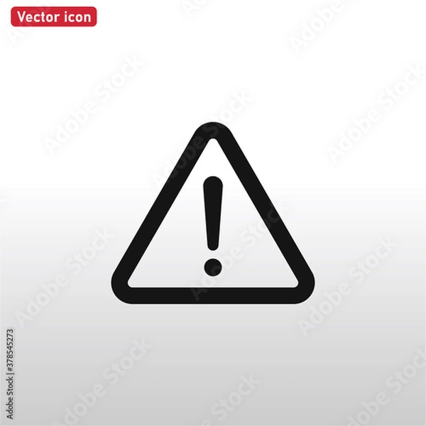 Fototapeta Attention icon vector . Warning sign