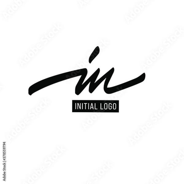 Obraz Initial IN Letter Logo With Creative Modern Business Typography Vector Template. Creative Letter IN Logo Vector.