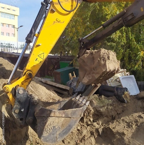 Obraz устранение утечки на теплосетях