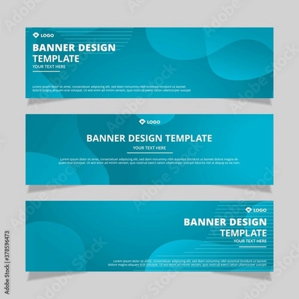Fototapeta Vector abstract design banner web template