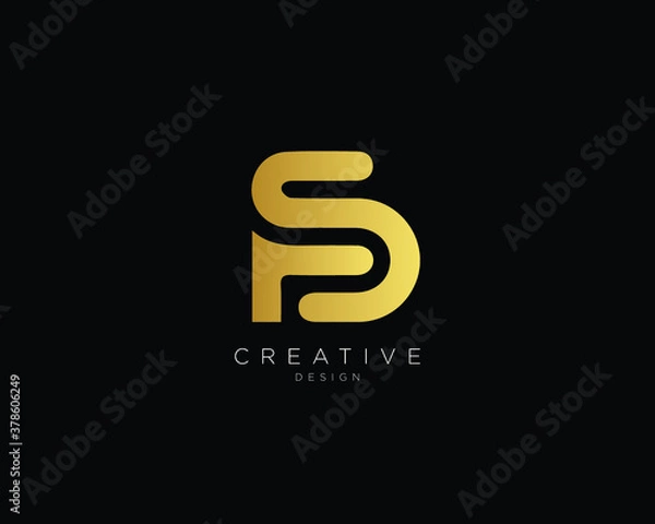 Obraz Professional and Minimalist Letter FS PS Logo Design, Editable in Vector Format