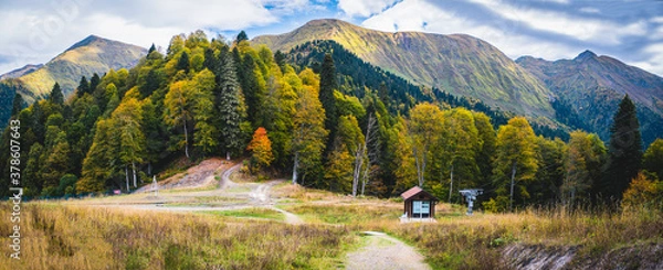 Fototapeta panorama of the mountains