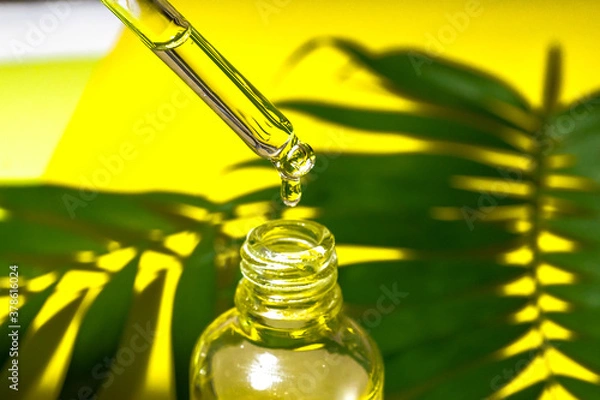 Fototapeta Concept of cosmetic injection is hyaluronic acid or botulin