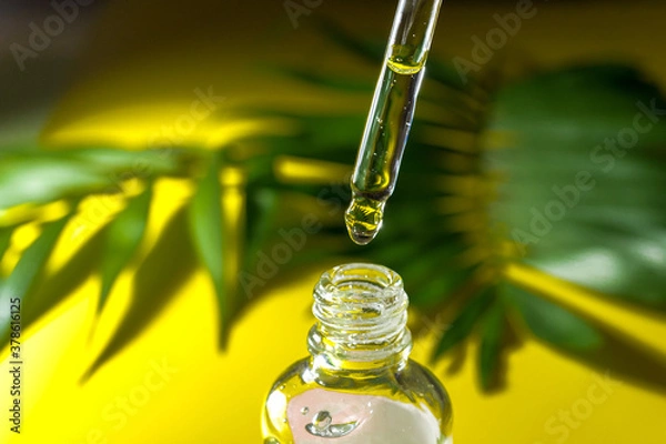 Fototapeta Concept of cosmetic injection is hyaluronic acid or botulin