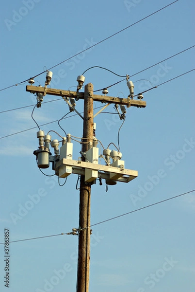 Fototapeta Power lines