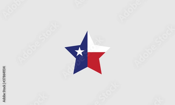Obraz Texas flag star vector illustration