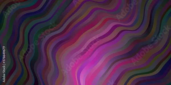 Fototapeta Dark Pink, Blue vector texture with circular arc.