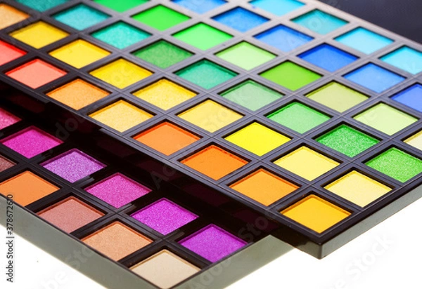 Fototapeta make-up collection over white background