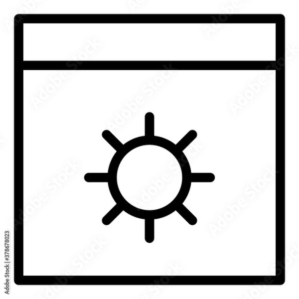 Fototapeta desktop outline style icon. suitable for your creative project.