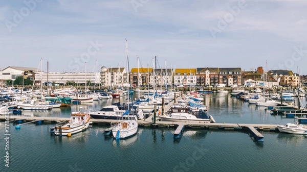 Fototapeta Weymouth Harbour view in summer