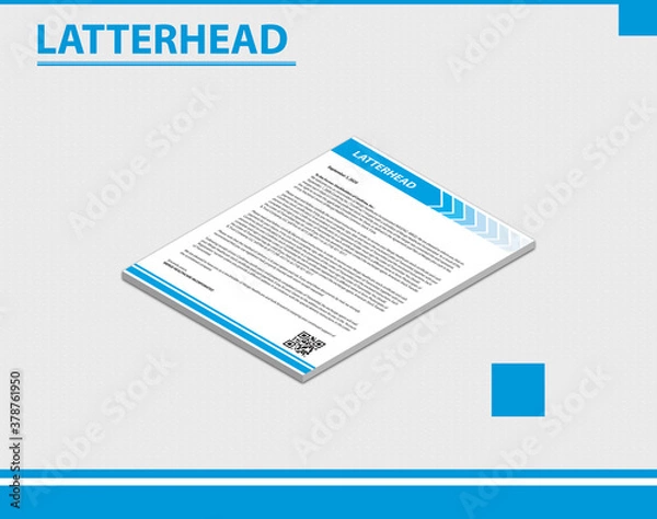 Fototapeta Letterhead template  