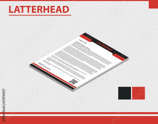 Obraz Letterhead template