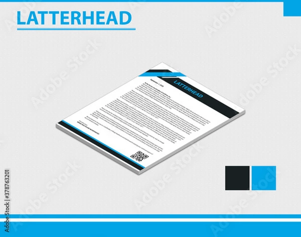 Obraz Letterhead template  