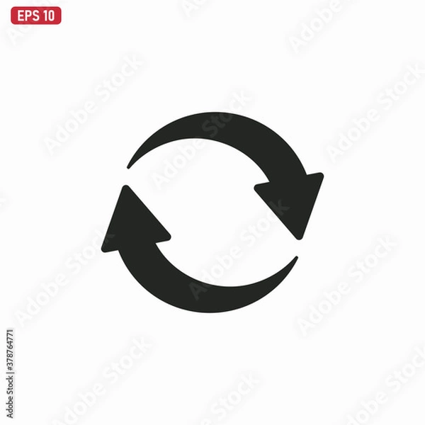 Fototapeta Reload icon vector . Refresh sign