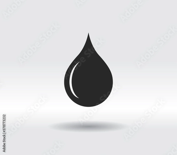 Fototapeta drop icon, vector illustration. Flat design