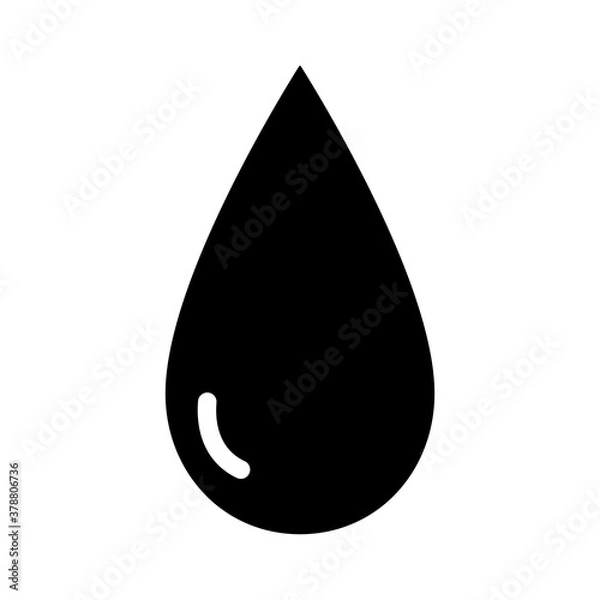 Fototapeta A drop icon. Vector illustration.