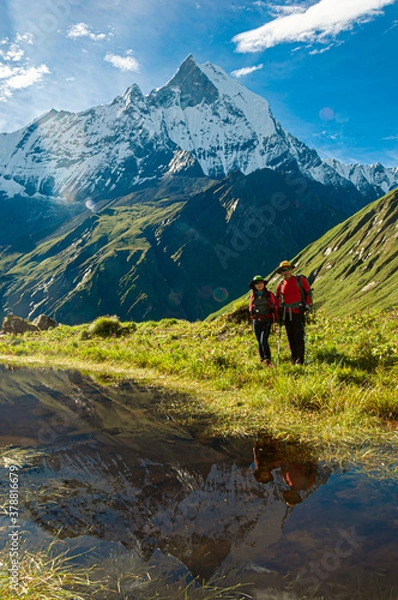 Fototapeta ANNAPURNA, ANNAPURNA BASE CAMP, TREKKING himalaya, nepal