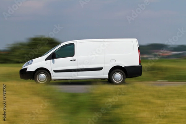 Fototapeta White Van