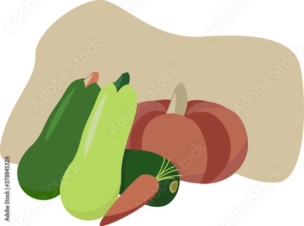 Obraz different autumn vegetables