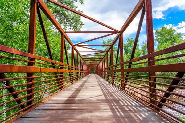 Fototapeta Everything is a matter of perspective, Poudre Trail, Fort Collins CO