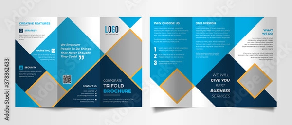 Obraz Creative trifold brochure template for your business